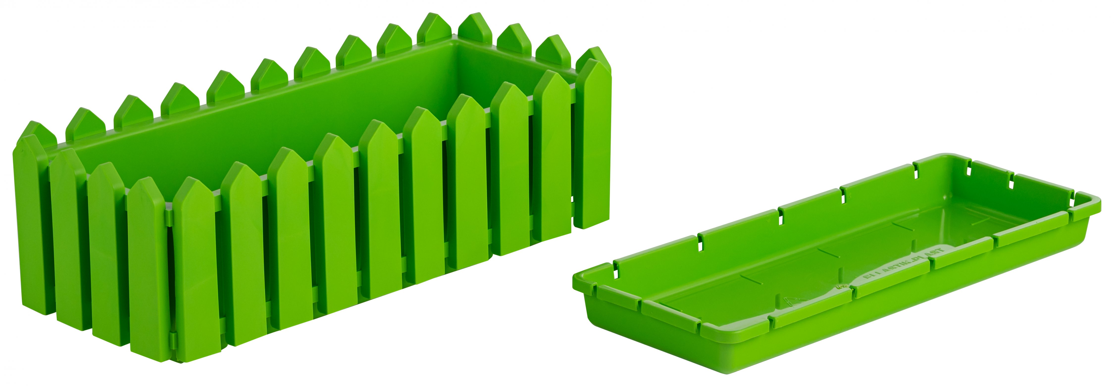 Фото товара Ящик с поддоном «Лардо», цвет зеленый