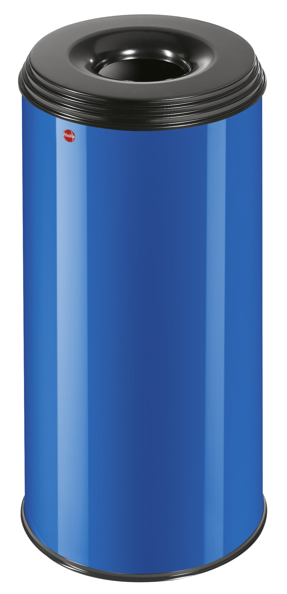 Фото товара Мусорный контейнер Hailo ProfiLine safe XL 45 л, анти-пламя, цвет синий