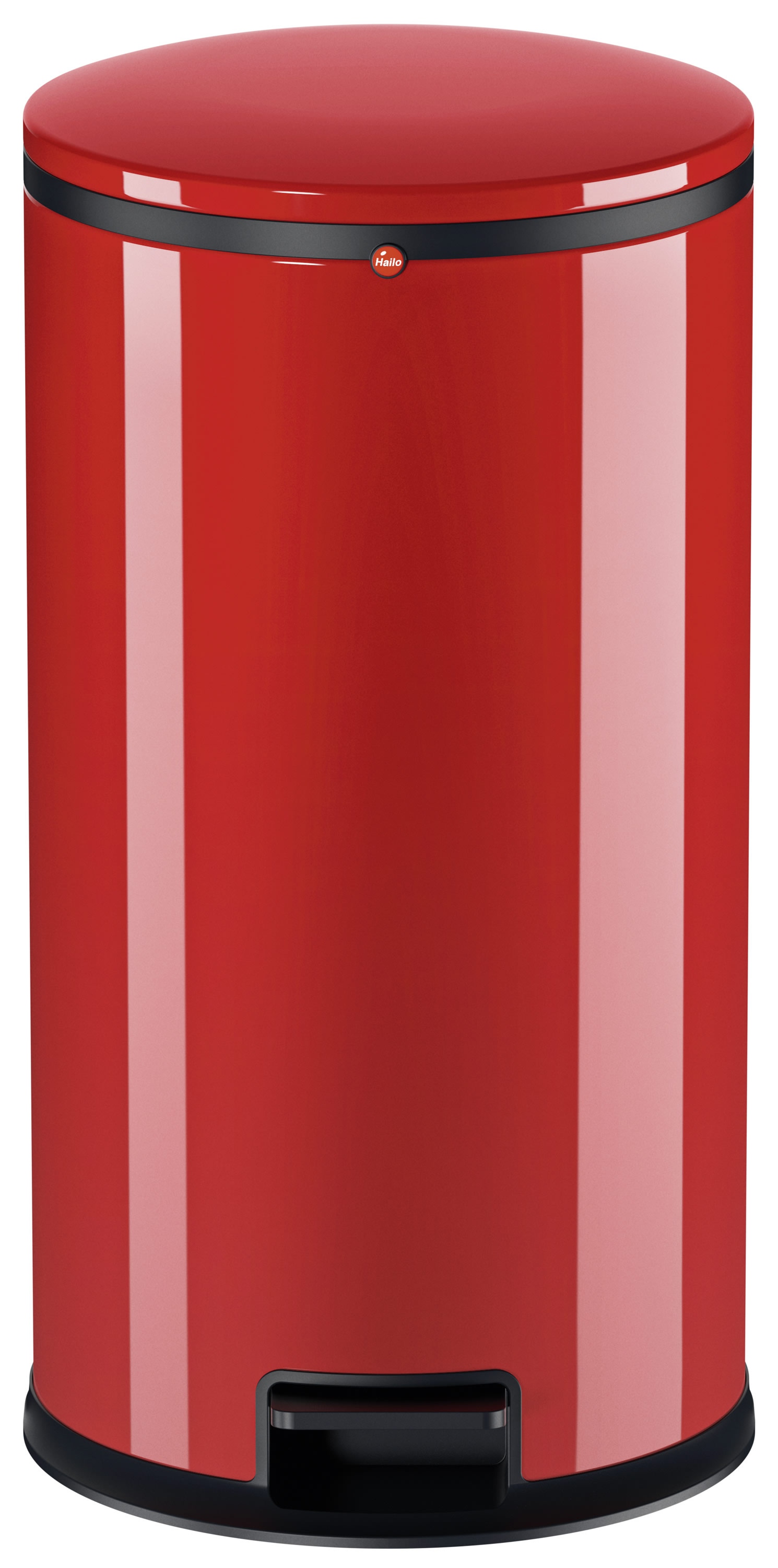 Фото товара Мусорный контейнер Hailo Pure L, 25 л, цвет красный
