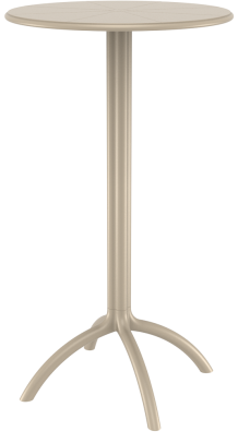 Стол круглый складной "OCTOPUS BAR", 60 см.,тауп, арт.161