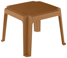 Столик для шезлонга "Элластик" 45*45см, капучино, арт. ЭП 607776