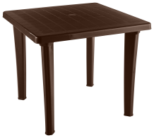 Стол квадратный "Элластик" 85,0*85,0 см, шоколад, арт. ЭП 013600