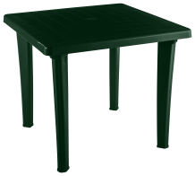 Стол квадратный "Элластик" 85,0*85,0 см, темно-зеленый, арт. ЭП 013594