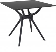 Стол квадратный  "AIR TABLE 80", 80*80 см.,чёрный, арт.700
