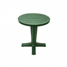 Стол дачный "Прованс" круглый, цвет Темно-зеленый, диаметр 80 см, арт. ЭП 762891тз