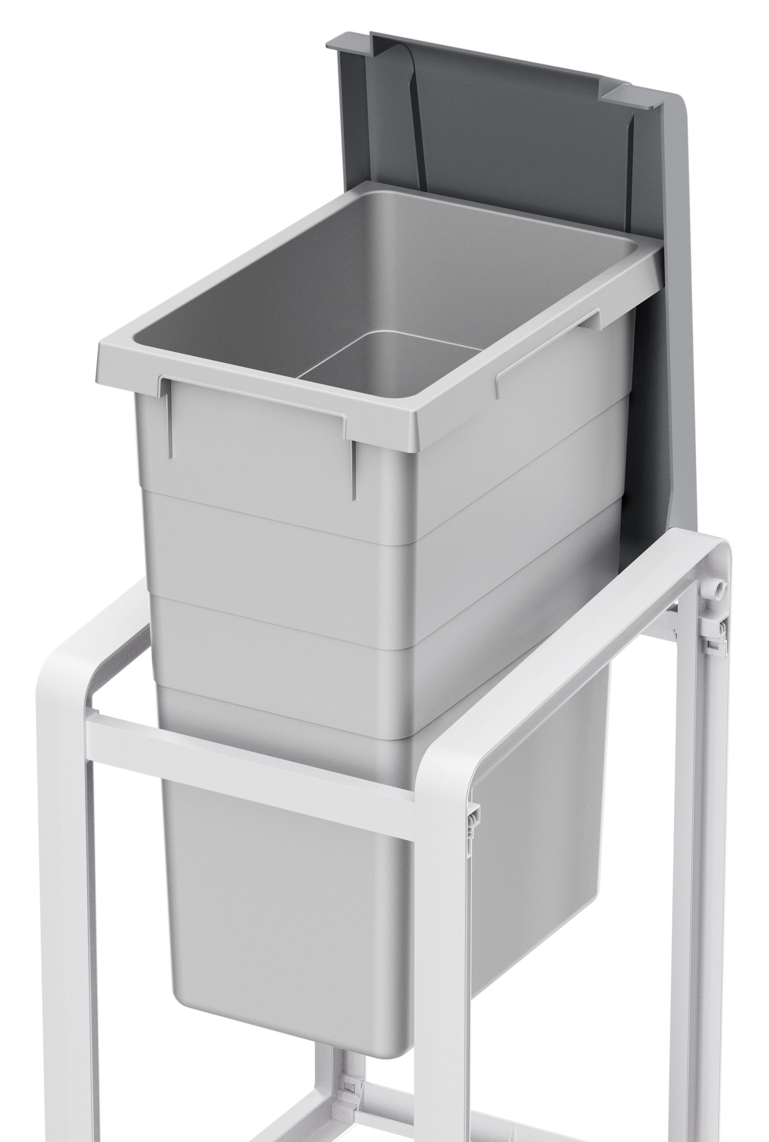 Фото товара Система раздельного хранения мусора, Hailo ProfiLine Öko XL 38 л, цвет серый,  базовый.